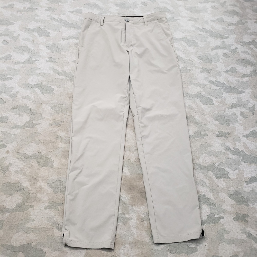 Oakley Golf Pants Mens 30x29 Gray Regular Fit Performance Pockets Flat Front